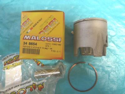 Piston NITRO,OVETTO,NRG,TYPHOON 47.6mm (axe de 12)pour cylindre MALOSSI MHR