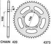 Couronne Aprilia RS50 47 dts,420