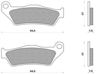 Plaquettes frein FD.0186 APRILIA GILERA DUCATI