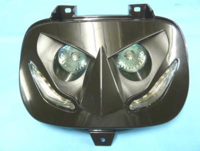 Optique de phare MBK BOOSTER/BWS/SPIRIT (noir)1990à2003 XR8