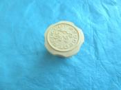 Bouchon d30 emboité,peugeot 103 (rond) blanc